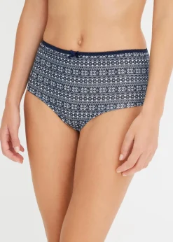 Damen bonprix Wäsche·Baumwollunterwäsche|Wäsche·Höschen|Maxipanty mit Bio-Baumwolle (4er Pack)