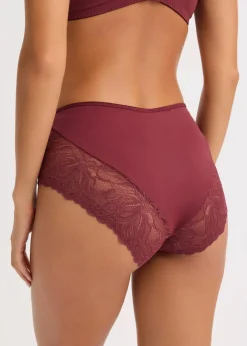 Damen bonprix Wäsche·Höschen|Nachhaltigere Materialien|Maxipanty mit zarter Spitze