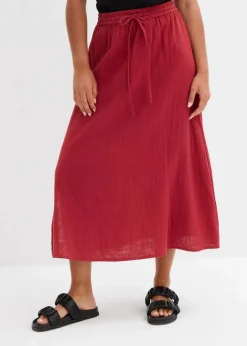 Damen bonprix Röcke|Bekleidung·Sportbekleidung|Maxirock aus weichem Musselin