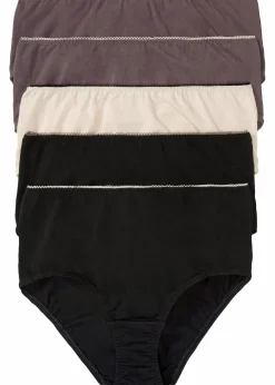 Damen bonprix Höschen|Baumwollunterwäsche|Maxislip (5er Pack)