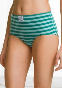Damen bonprix Höschen|Baumwollunterwäsche|Maxislip (4er Pack)