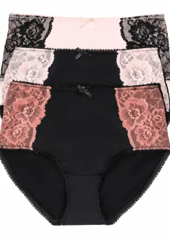 Discount Maxislip Microfaser (3er Pack) Damen Höschen|Wäsche·Höschen