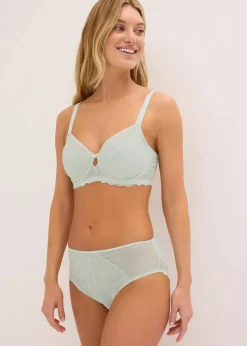 Damen bonprix Wäsche·Dessous|Wäsche·Höschen|Maxislip mit filigraner Spitze