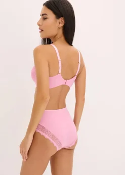 Damen bonprix Nachhaltigere Materialien|Höschen|Maxislip mit zarter Spitze