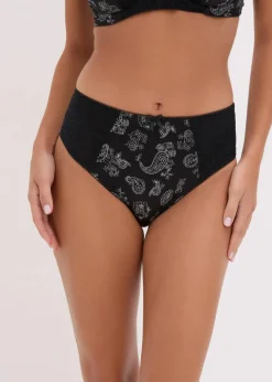 Damen bonprix Wäsche·Dessous|Wäsche·Höschen|Maxislip mit zarter Spitze (2er Pack)