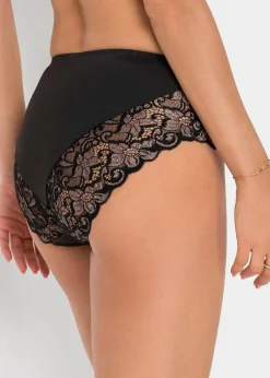 Outlet Maxislip mit zarter Spitze Damen Wäsche·Dessous|Wäsche·Höschen