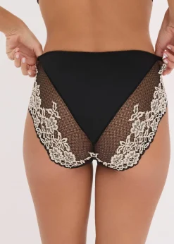 Damen bonprix Wäsche·Dessous|Wäsche·Höschen|Maxislip mit zarter Spitze