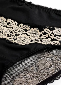 Damen bonprix Wäsche·Dessous|Wäsche·Höschen|Maxislip mit zarter Spitze