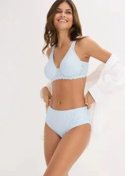Damen bonprix Wäsche·Höschen|Nachhaltigere Materialien|Maxislip mit zarter Spitze (2er Pack)