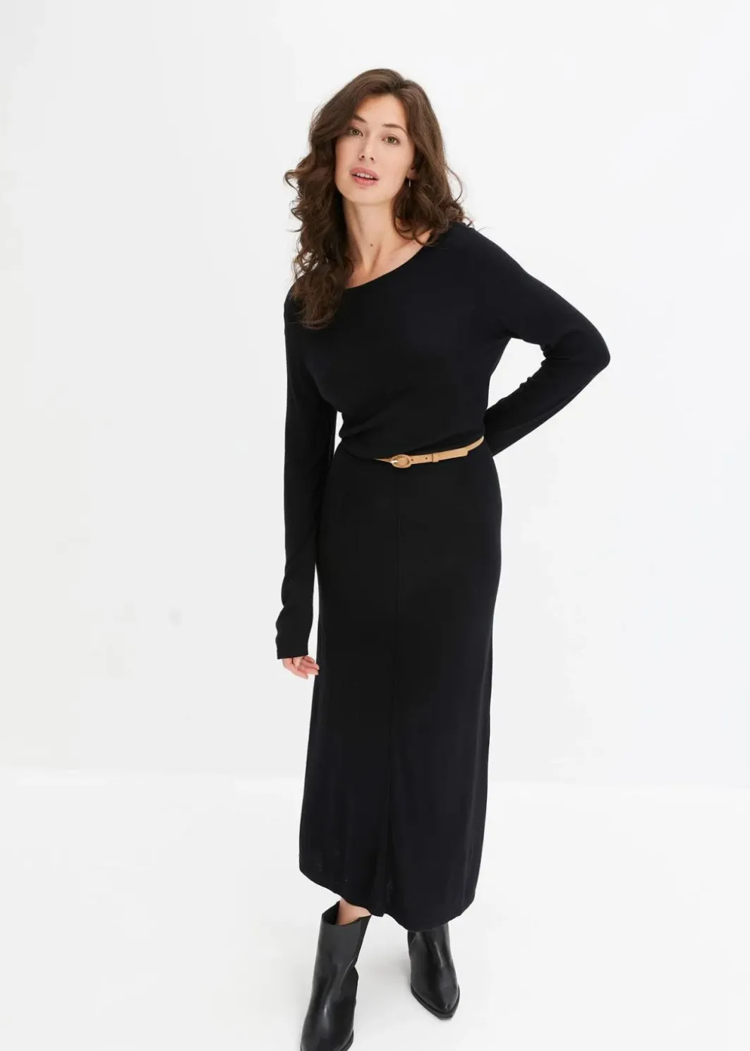 Maxi-Strickkleid aus Viskose-Mix Damen Bekleidung·Umstandsmode|Bekleidung·Pullover & Strickjacken