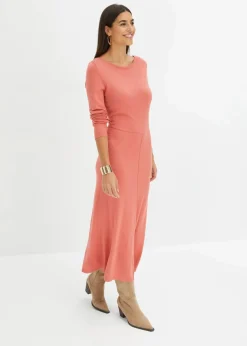 Damen bonprix Kleider|Strickmode|Maxi-Strickkleid aus Viskose-Mix