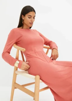 Damen bonprix Kleider|Strickmode|Maxi-Strickkleid aus Viskose-Mix
