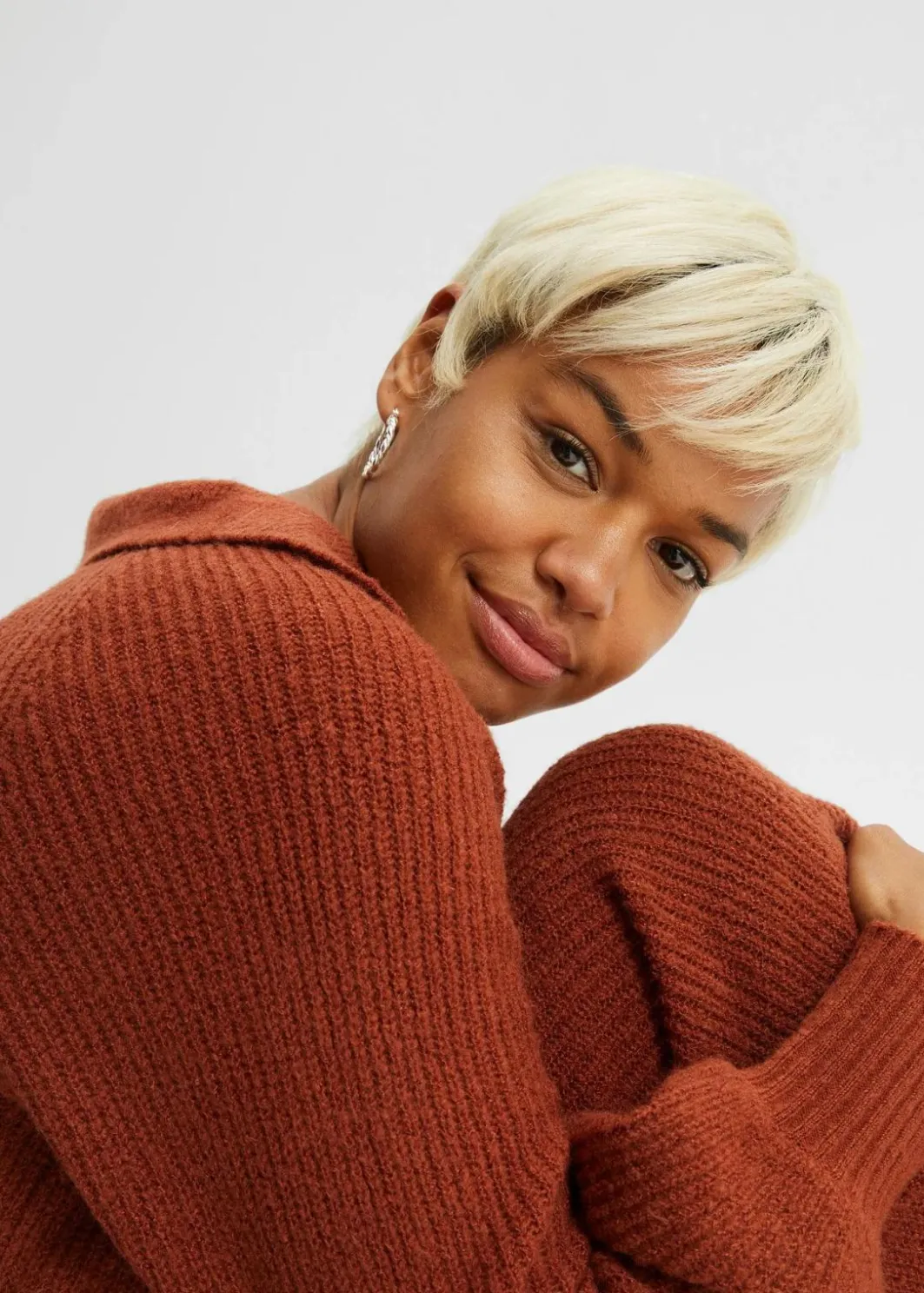 Damen bonprix Bekleidung·Umstandsmode|Strickmode|Maxi-Strickkleid mit Gürtel (2-tlg. Set)