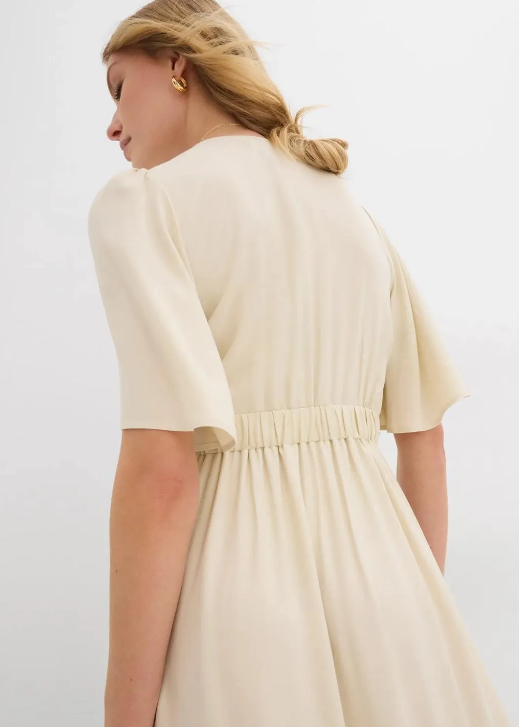 Best Maxi-Stufenkleid aus fließender Viskose Damen Bekleidung·Pullover & Strickjacken