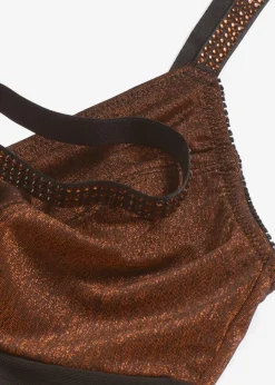 Damen bonprix Bodies|Shapewear|Medium Shape Body aus glitzerndem Material