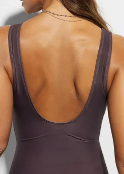 Medium Shape-Badeanzug in Wickeloptik Damen Nachhaltigere Materialien|Shapewear