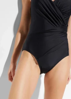 Hot Medium Shape-Badeanzug in Wickeloptik Damen Nachhaltigere Materialien|Bademode·Badeanzüge