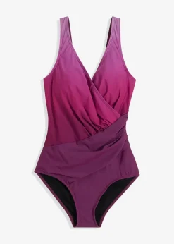 Damen bonprix Bademode·Badeanzüge|Bademode·Shapewear|Medium Shape-Badeanzug in Wickeloptik