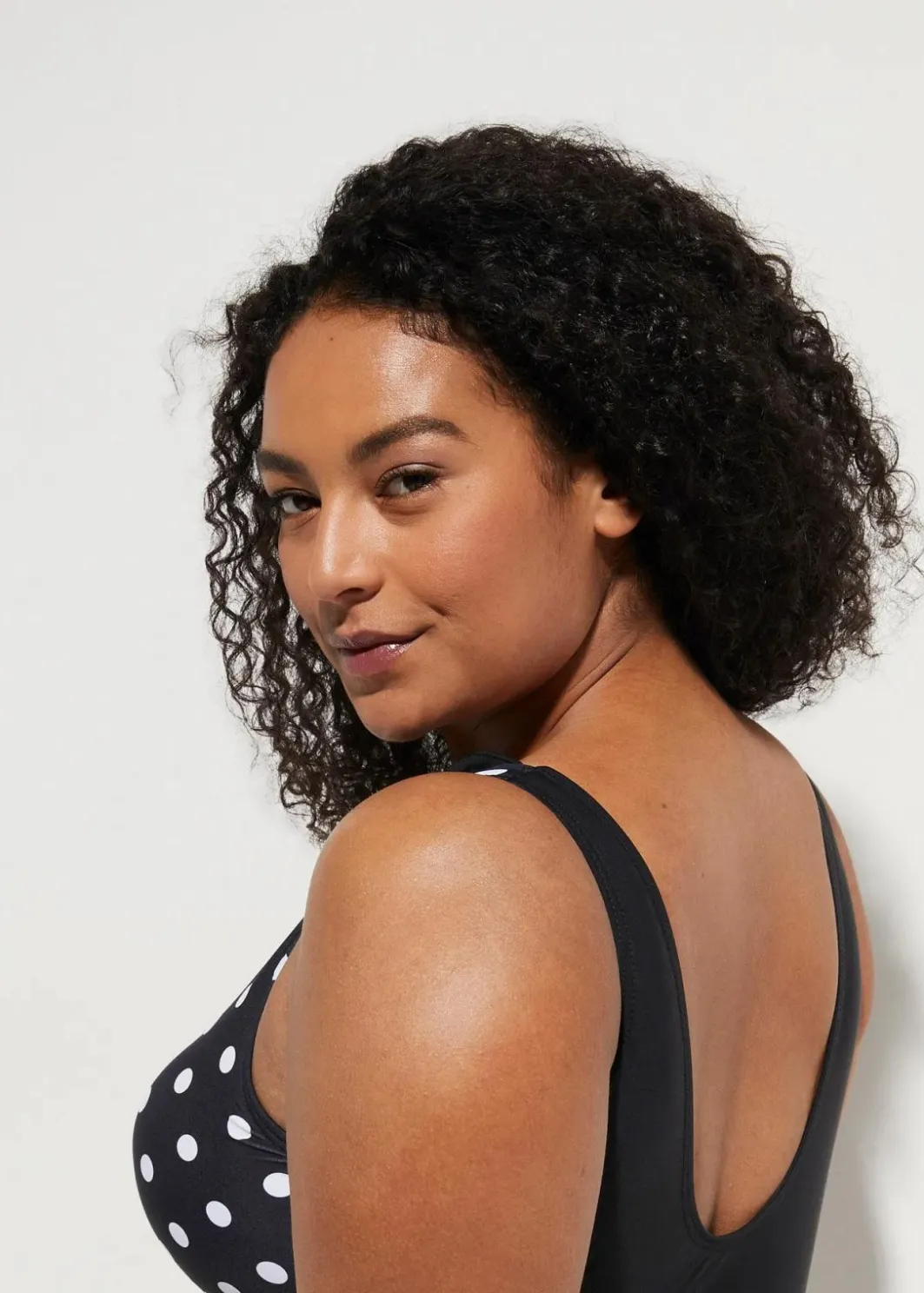 Damen bonprix Nachhaltigere Materialien|Shapewear|Medium Shape-Badeanzug mit Raffung