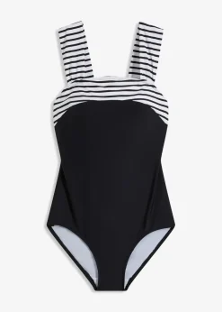 Damen bonprix Nachhaltigere Materialien|Bademode·Badeanzüge|Medium Shape-Badeanzug mit breiten Trägern