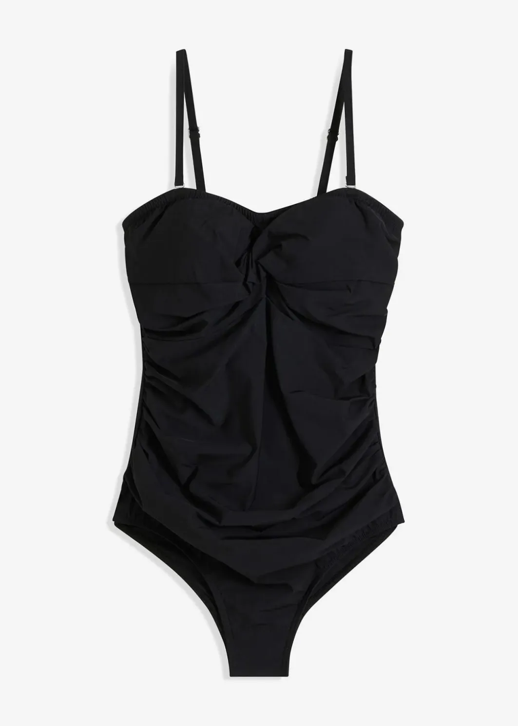 Damen bonprix Nachhaltigere Materialien|Shapewear|Medium Shape-Badeanzug mit Wickeloptik