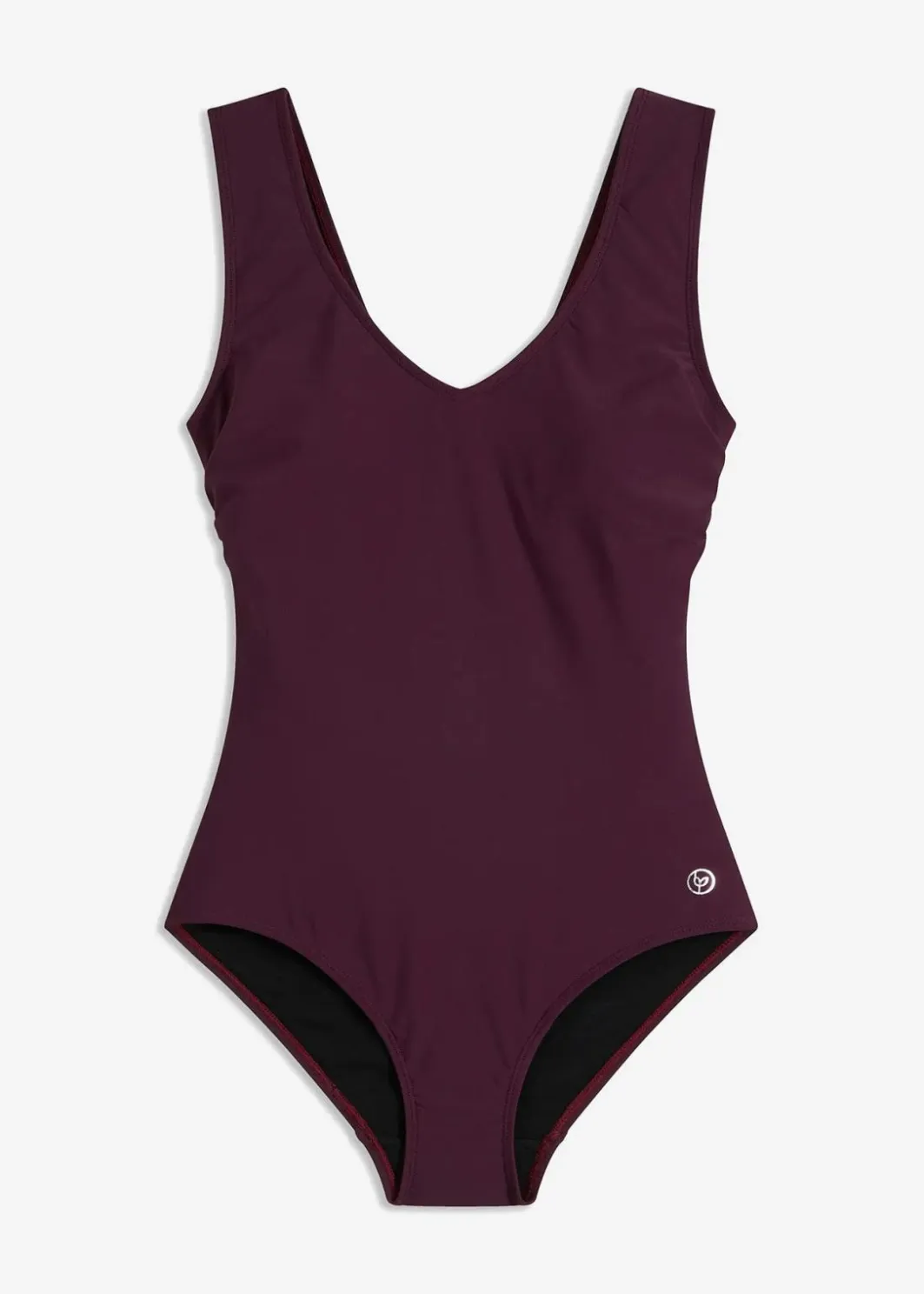 Damen bonprix Nachhaltigere Materialien|Bademode·Badeanzüge|Medium Shape-Badeanzug mit V-Ausschnitt