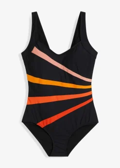 Medium Shape-Badeanzug mit Einsätzen Damen Nachhaltigere Materialien|Sport Bademode