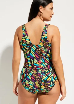 Online Medium Shape-Badeanzug rundum bedruckt Damen Nachhaltigere Materialien|Shapewear