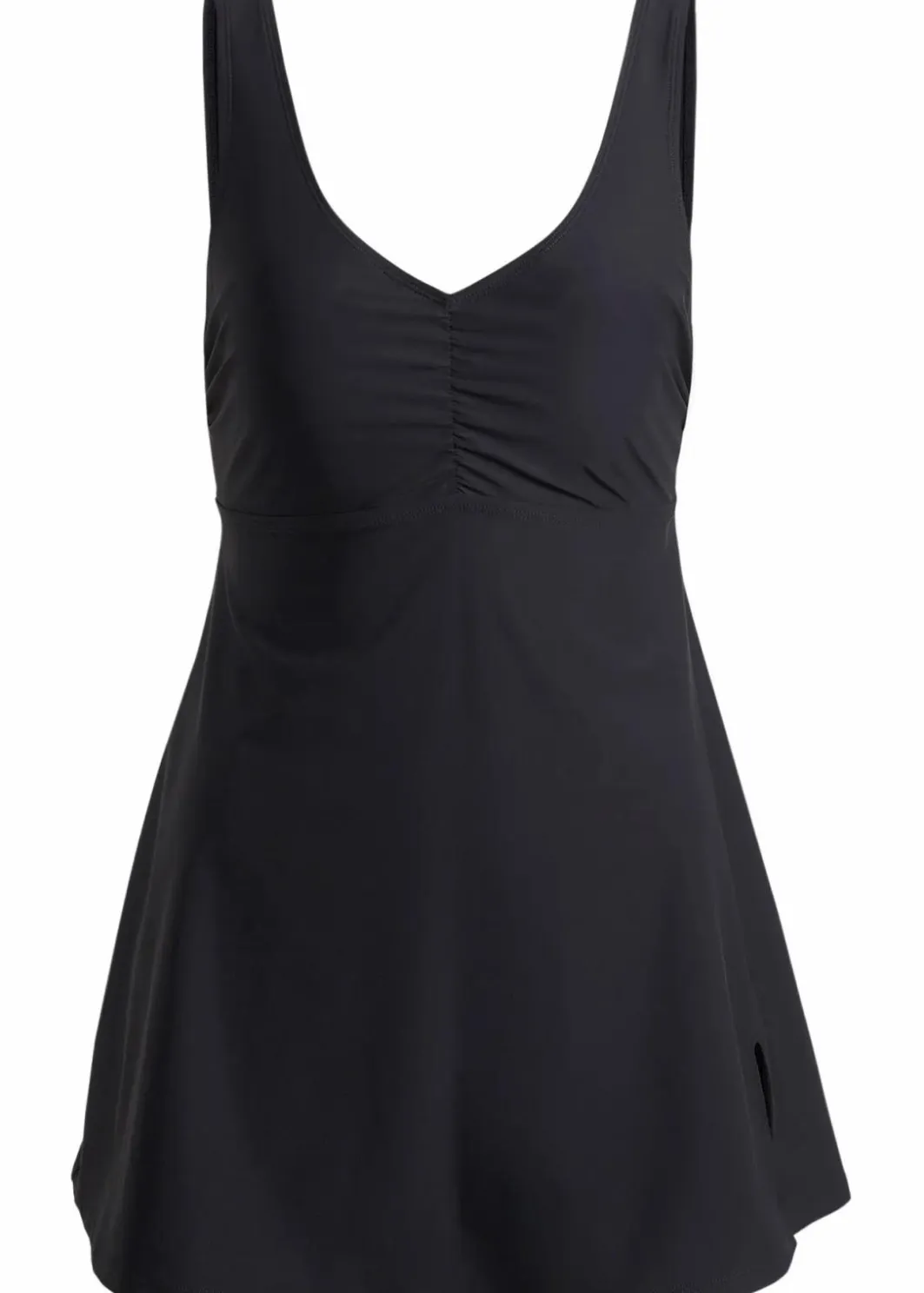 Damen bonprix Nachhaltigere Materialien|Shapewear|Medium Shape-Badekleid mit V-Ausschnitt