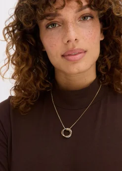Damen bonprix Schmuck|Schuhe & Accessoires In Spezialgrößen·Schmuck|Mehrreihige Kette mit Anhänger