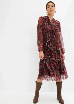 Discount Mesh-Midikleid Damen Kleider|Bekleidung·Pullover & Strickjacken