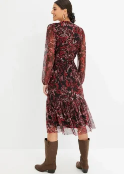 Discount Mesh-Midikleid Damen Kleider|Bekleidung·Pullover & Strickjacken