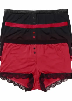 Damen bonprix Wäsche·Höschen|Höschen|Microfaser Damen Boxer (3er Pack)
