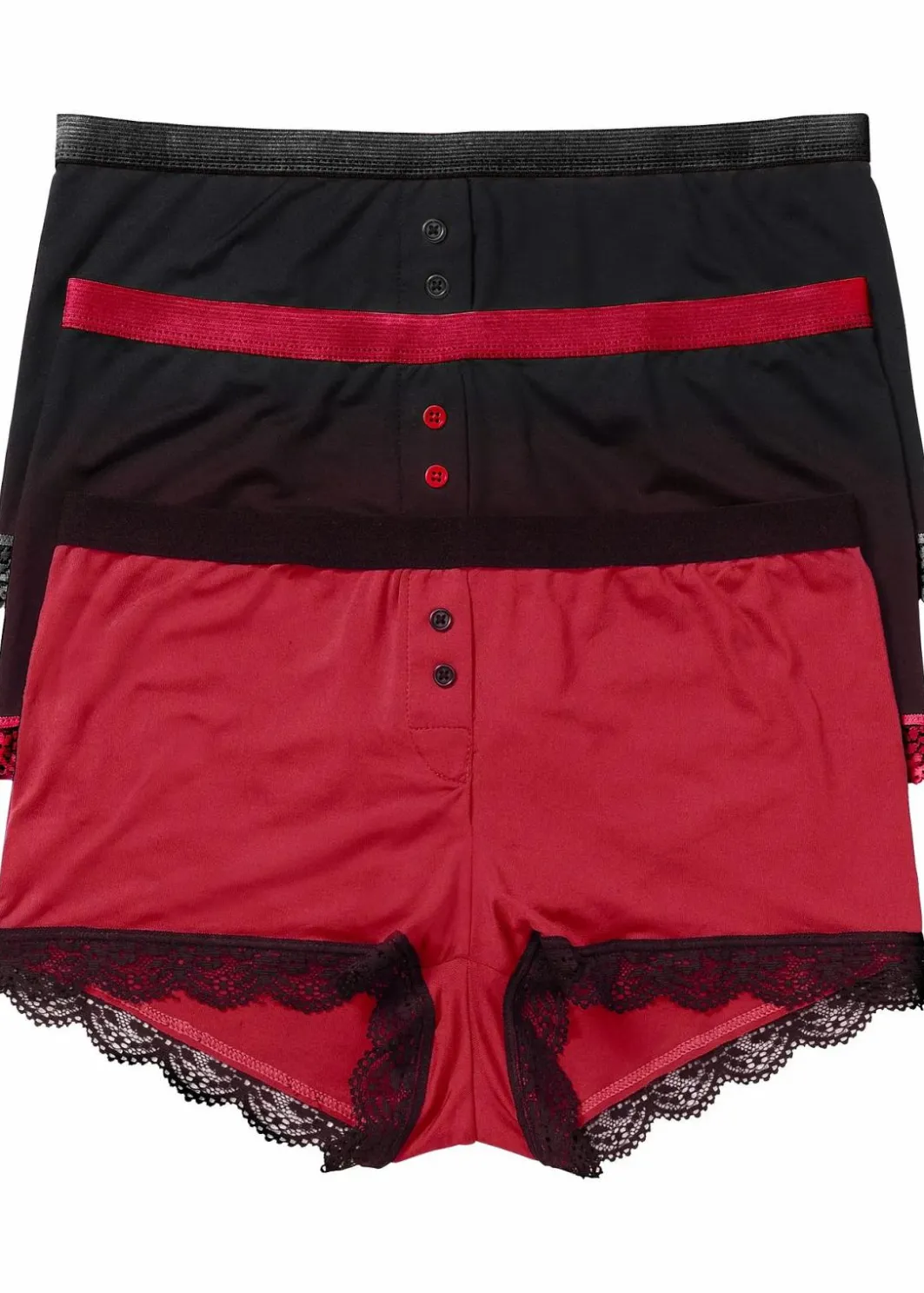 Damen bonprix Wäsche·Höschen|Höschen|Microfaser Damen Boxer (3er Pack)