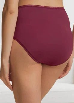 Damen bonprix Wäsche·Basics|Wäsche·Höschen|Microfaser Highwaist Slip (3er Pack)