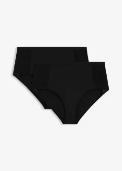 Damen bonprix Wäsche·Höschen|Höschen|Microfaser Perioden Slip mit mittlerer Saugkraft (2er Pack)