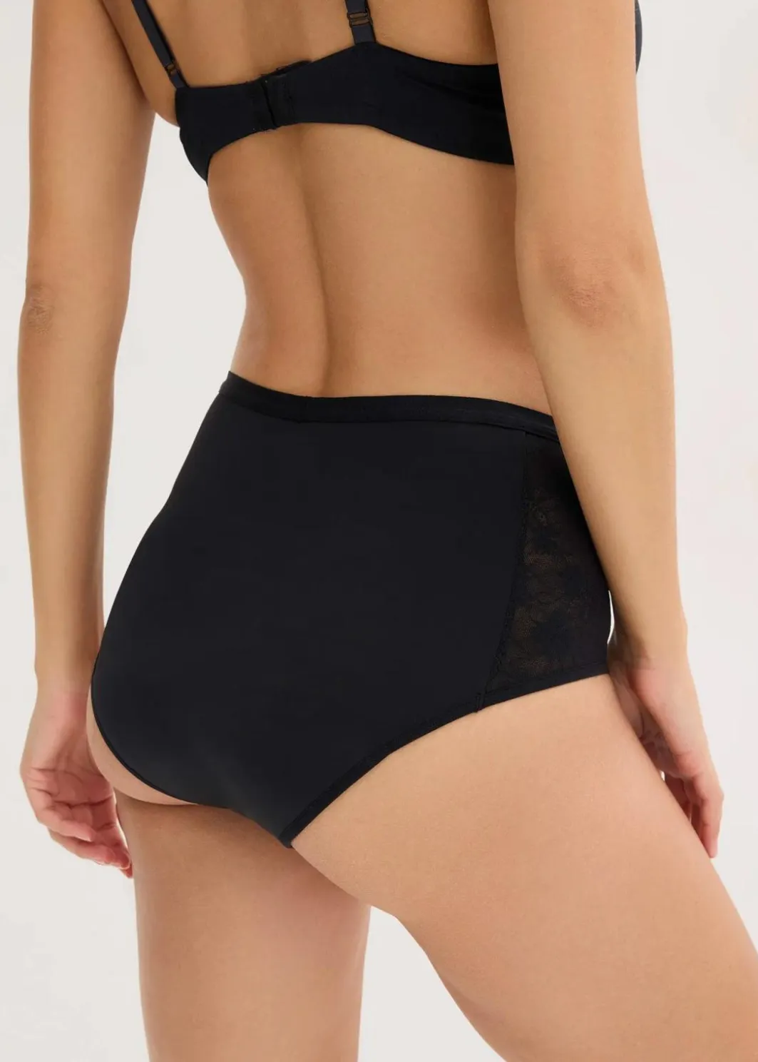 Damen bonprix Wäsche·Höschen|Höschen|Microfaser Perioden Slip mit mittlerer Saugkraft (2er Pack)