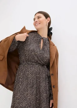 New Midi-Jerseykleid Damen Bekleidung·Pullover & Strickjacken