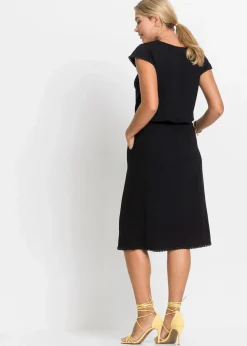Outlet Midi-Jerseykleid aus nachhaltiger Viskose mit Elasthan Damen Nachhaltigere Materialien