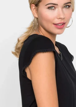 Outlet Midi-Jerseykleid aus nachhaltiger Viskose mit Elasthan Damen Nachhaltigere Materialien
