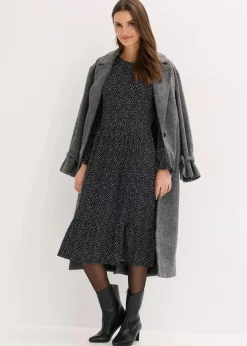 Clearance Midi-Jerseykleid aus Viskose-Mix Damen Bekleidung·Pullover & Strickjacken|Nachhaltigere Materialien
