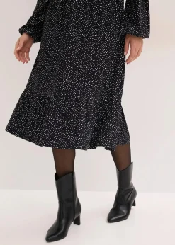 Clearance Midi-Jerseykleid aus Viskose-Mix Damen Bekleidung·Pullover & Strickjacken|Nachhaltigere Materialien