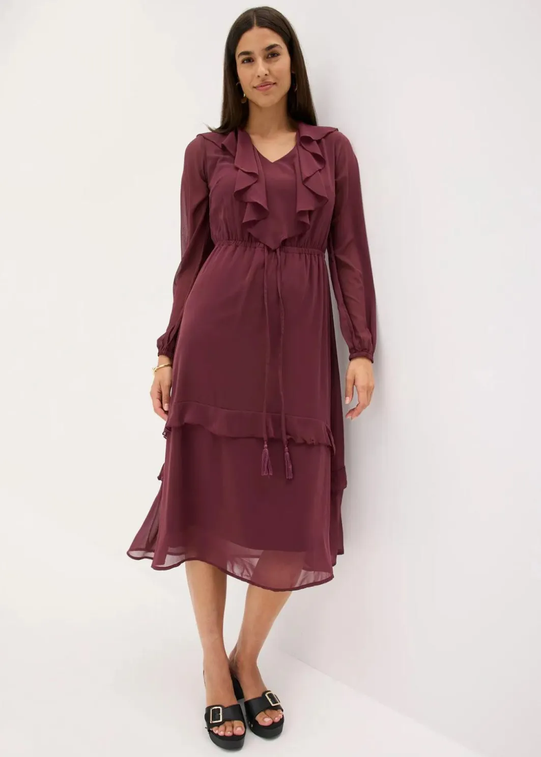 Discount Midikleid Damen Kleider|Bekleidung·Pullover & Strickjacken
