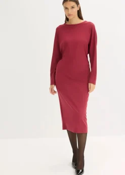 Sale Midikleid aus bequemen Punto di Roma Damen Kleider|Bekleidung·Pullover & Strickjacken