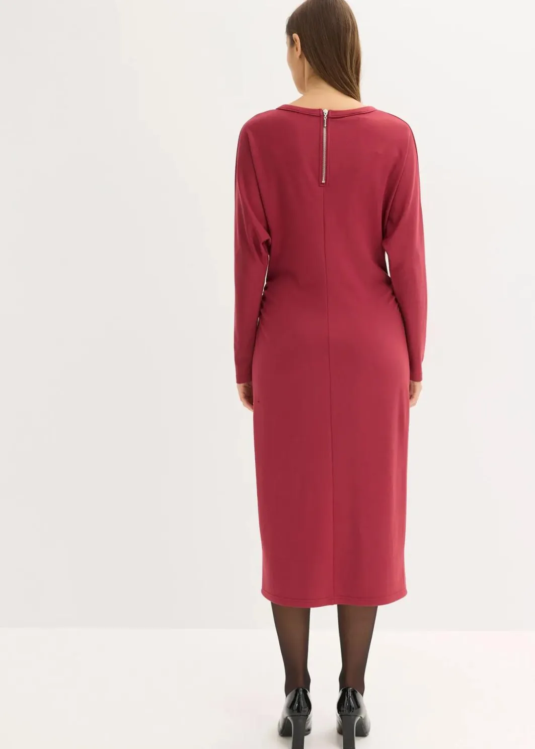 Sale Midikleid aus bequemen Punto di Roma Damen Kleider|Bekleidung·Pullover & Strickjacken