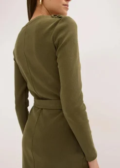 Damen bonprix Kleider|Nachhaltigere Materialien|Midikleid aus elastischem Baumwoll-Mix