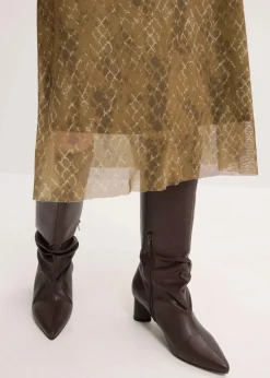Hot Midikleid aus feinem Mesh Damen Bekleidung·Pullover & Strickjacken|Kleider