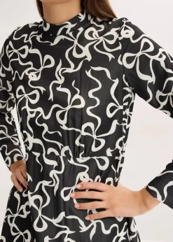 Damen bonprix Bekleidung·Pullover & Strickjacken|Kleider|Midikleid aus fließendem Viskose-Mix