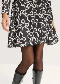 Damen bonprix Bekleidung·Pullover & Strickjacken|Kleider|Midikleid aus fließendem Viskose-Mix