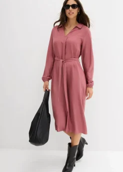 Damen bonprix Kleider|Midikleid aus fließender Viskose